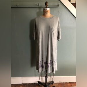 Sister Nettle/Mate The Label The Sister Sleep Tee Dress Sage Green Large NWT